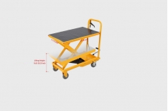 Portable single shear hydraulic platform car